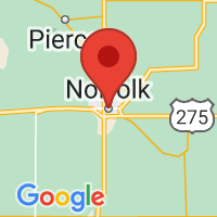 Map of Norfolk, NE US